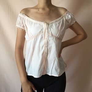 AMERICAN EAGLE OFF THE SHOULDER BLOUSE